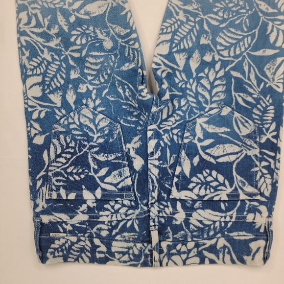 Mother Denim Sz 25 Jeans The Looker Ankle Zip Magical Flower Forest Of Dreams - Picture 9 of 10